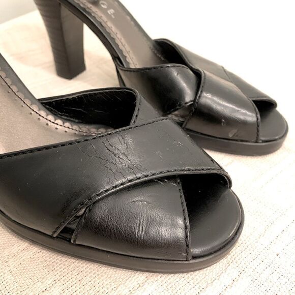 George Black Leather Heels  - Picture 2 of 9